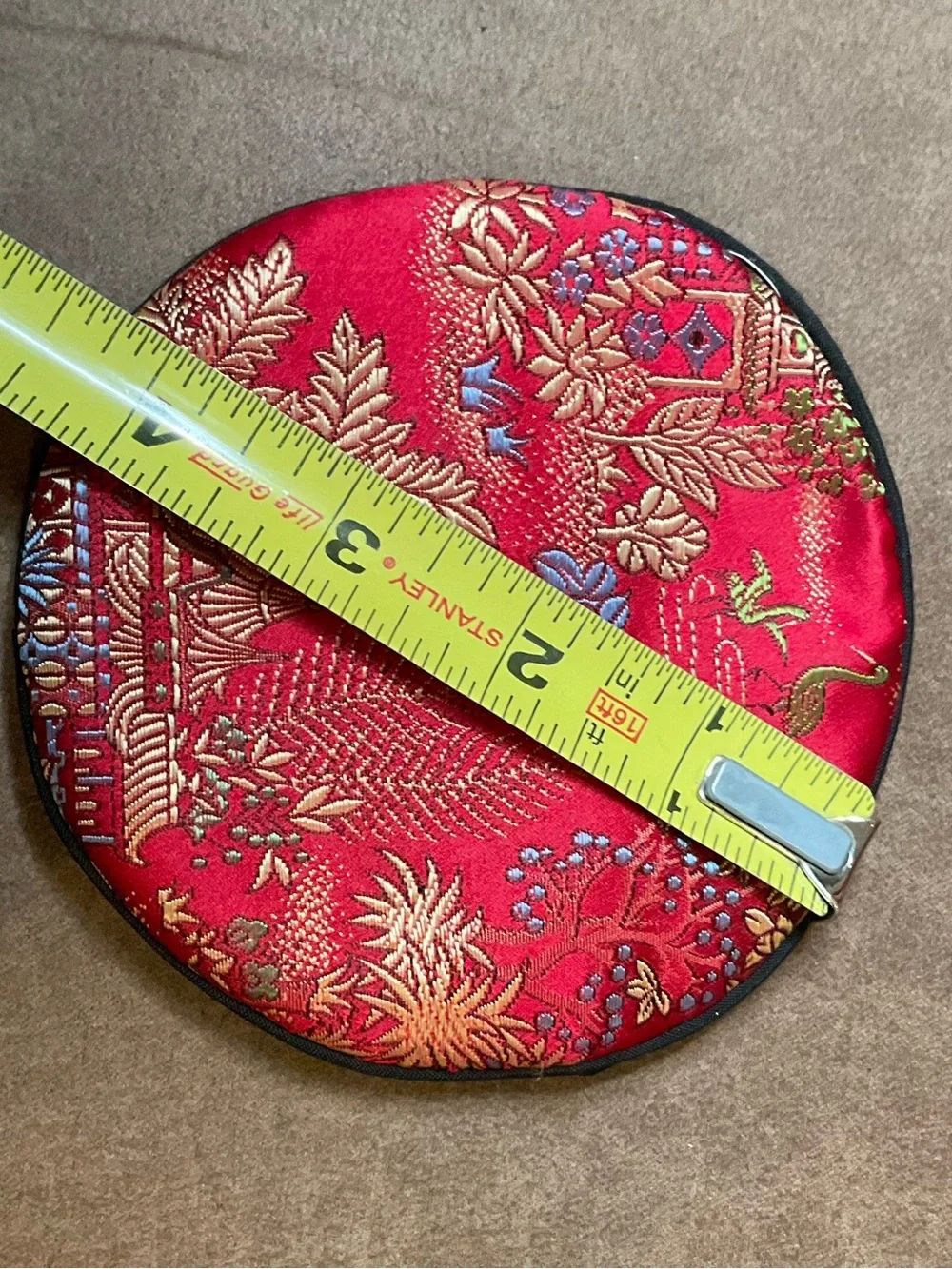 Oriental Red Silk Jewelry Pouches